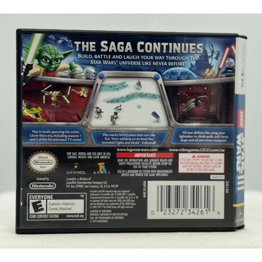 Lego Star Wars III The Clone Wars Nintendo DS - E For Everyone - No Manual